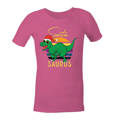 Christmas Sensory Shirt | Child | Santasaurus JettProof.com.au 1 (48 - 49cm) Pink 