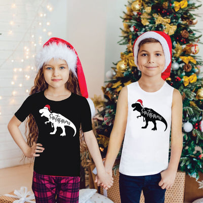 Christmas Sensory Singlet | Child | T-rex Saurus Shirts JettProof.com.au 