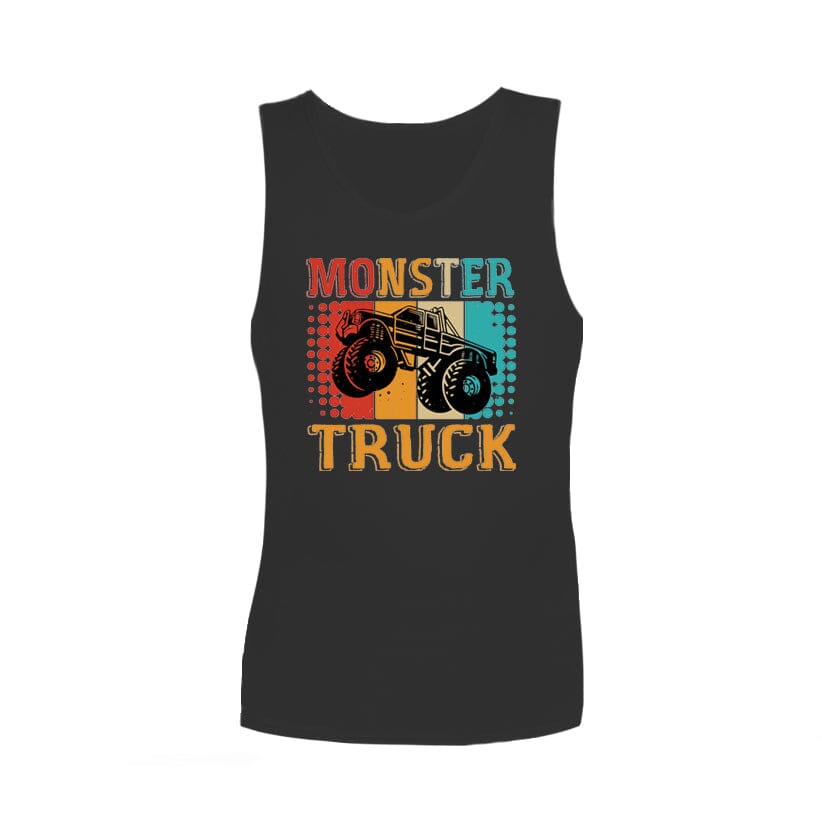 Sensory Singlet | Adult | Monster Truck Shirts JettProof.com.au 4XS (70 - 74cm) Black 
