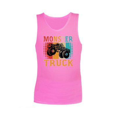Sensory Singlet | Child | Monster Truck Singlets JettProof.com.au 1 (48 - 49cm) Pink 
