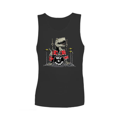 Sensory Singlet | Adult | Rockasaurus Shirts JettProof.com.au 4XS (70 - 74cm) Black 
