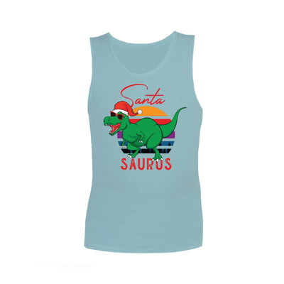 Christmas JettProof Sensory Singlet | Child | Santasaurus Shirts JettProof.com.au 1 (48 - 49cm) Sky 