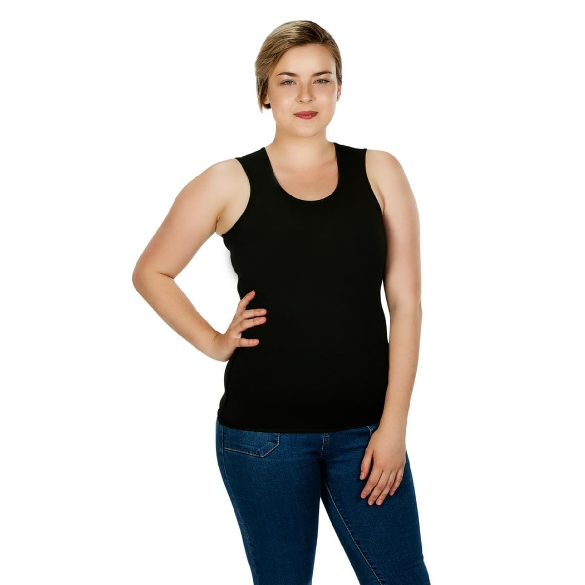 Sensory Singlet | Women Singlets JettProof.com.au 4XS (70 - 74cm) Black 