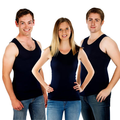 Sensory Singlets 3 Pack | Adult Deals JettProof.com.au Men 4XS (70 - 74cm) Navy