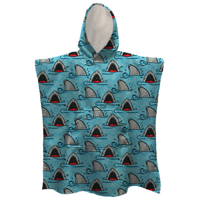 Sharks About - Hooded Beach Towel