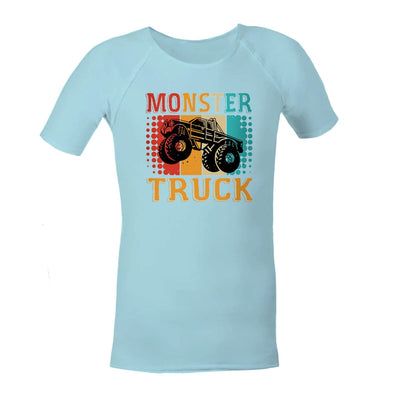 Sensory Shirt | Child | Monster Truck JettProof.com.au 1 (48 - 49cm) Sky 