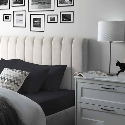 Slate Grey Sensory Fitted Bed Sheet Sensory Fitted Bed Sheet JettProof.com.au 