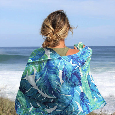 Summer Leaves - Sand Free Beach Towel Sand-Free Towel JETTPROOF Calming Sensory Clothing Inspired by Jett 