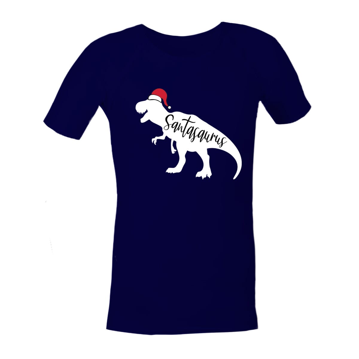 Christmas Sensory Shirt | Adult | T-Rex Saurus Shirts JettProof.com.au 4XS (70 - 74cm) Navy 