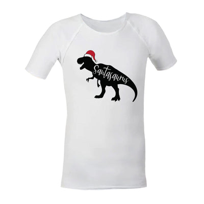 Christmas Sensory Shirt | Child | T-Rex Saurus JettProof.com.au 1 (48 - 49cm) White 