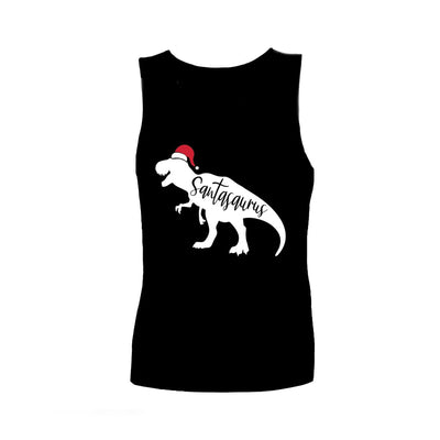 Christmas Sensory Singlet | Child | T-rex Saurus Shirts JettProof.com.au 2 (52 - 53cm) Black 