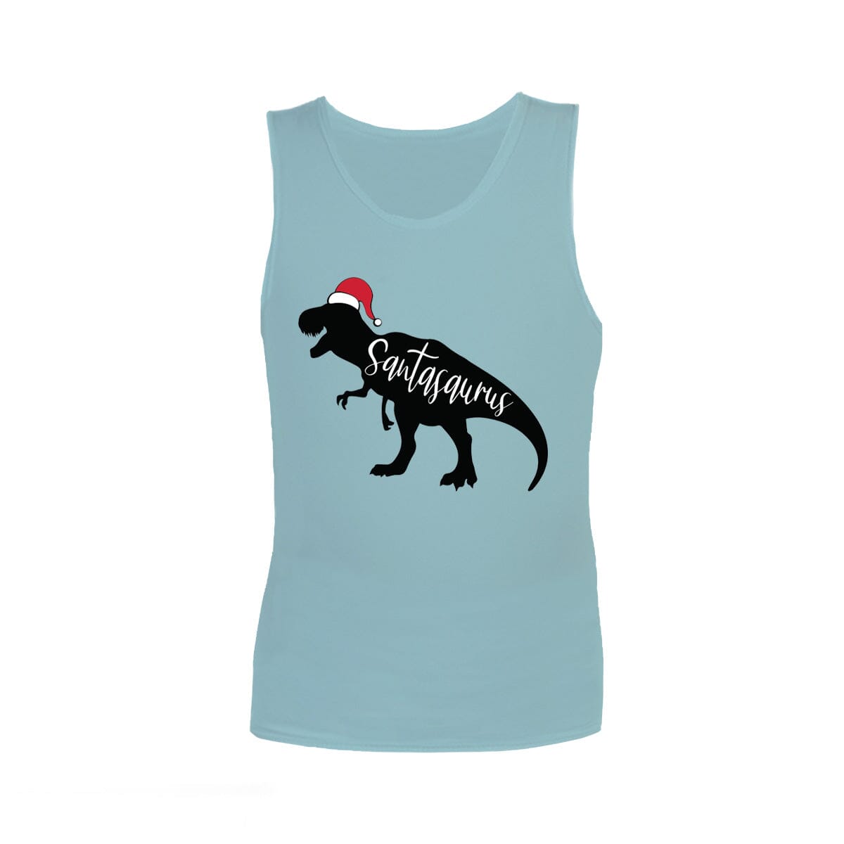 Christmas Sensory Singlet | Child | T-rex Saurus Shirts JettProof.com.au 1 (48 - 49cm) Sky 