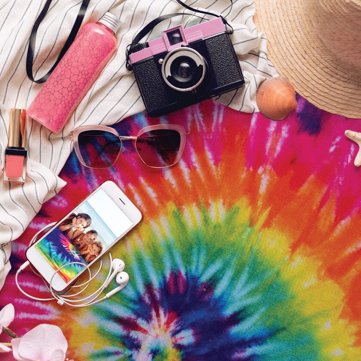 Tie Dye - Sand Free Beach Towel Sand-Free Towel JETTPROOF Calming Sensory Clothing Inspired by Jett 