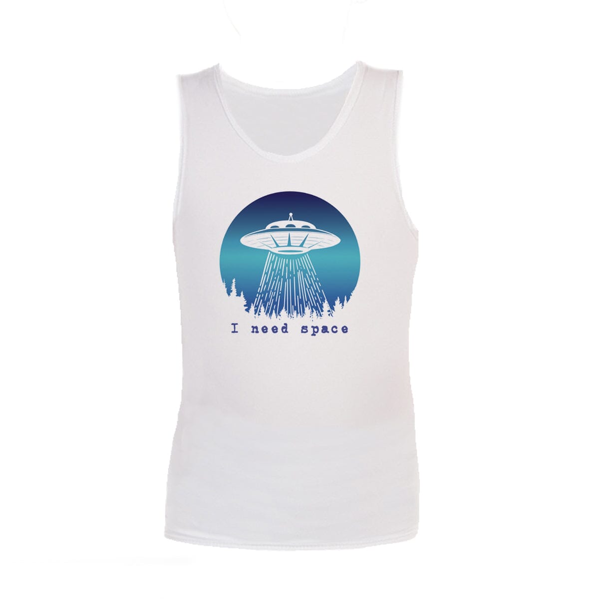 SALE - Sensory Singlet | Child | Fun Print | Unisex Singlets JettProof.com.au Size 1 | White | UFO 