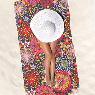Wildflowers - Sand Free Beach Towel Sand-Free Towel JETTPROOF Calming Sensory Clothing Inspired by Jett 